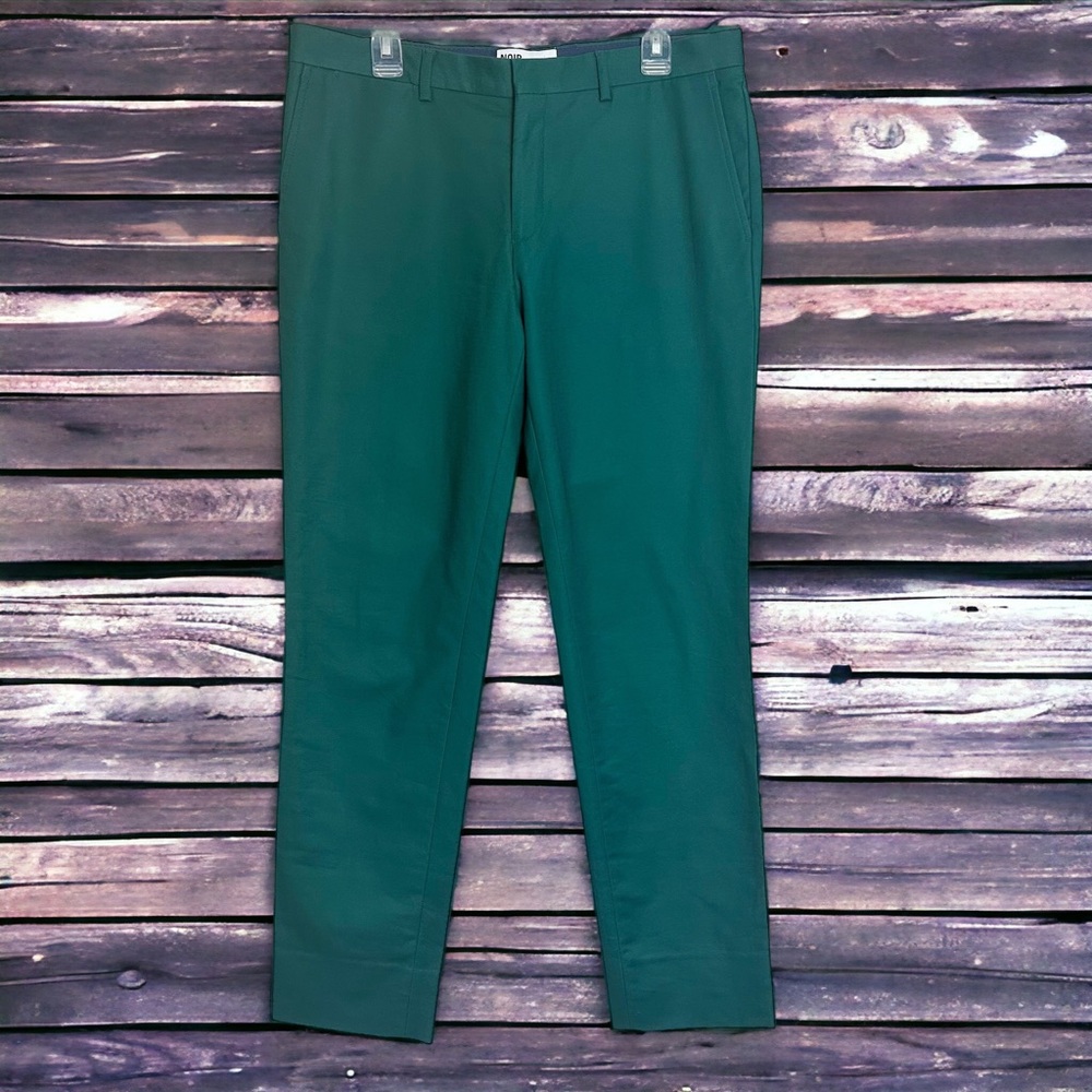 Noir Le Lis Evergreen Cotton Blend Slim Pants